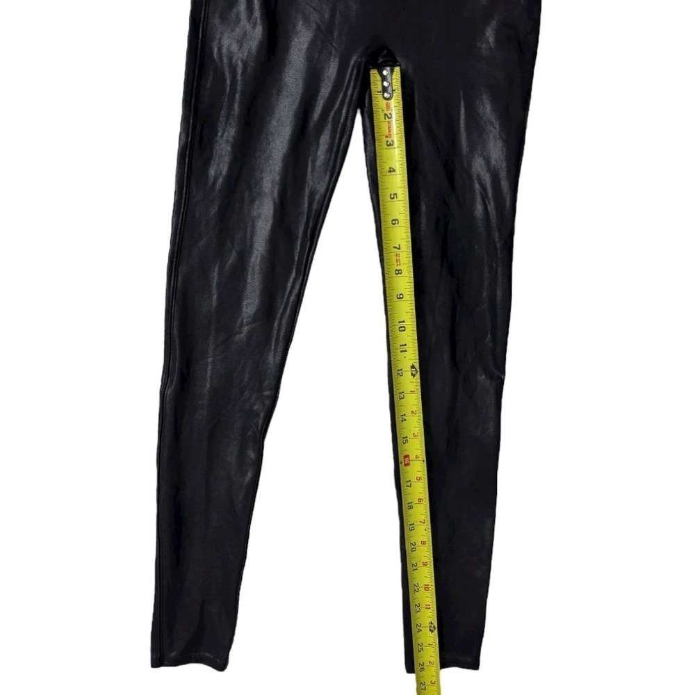 SPANX Women’s Faux Leather Black Leggings - Picture 11 of 12